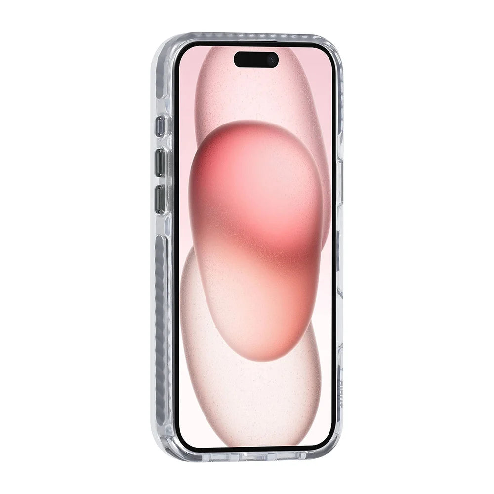Tuniq iPhone 16 Plus - MagSafe Σκληρή Θήκη με Πλαίσιο Σιλικόνης και Λουράκι - Διάφανη / Grey