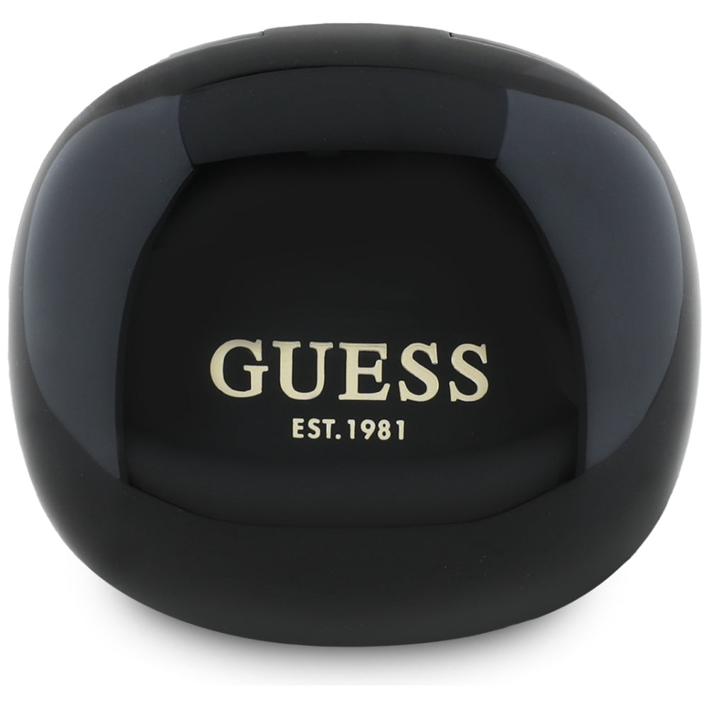 Guess TWS Flat Classic Logo Electroplated - Bluetooth 5.4 - Ασύρματα ακουστικά για Κλήσεις / Μουσική - Black
