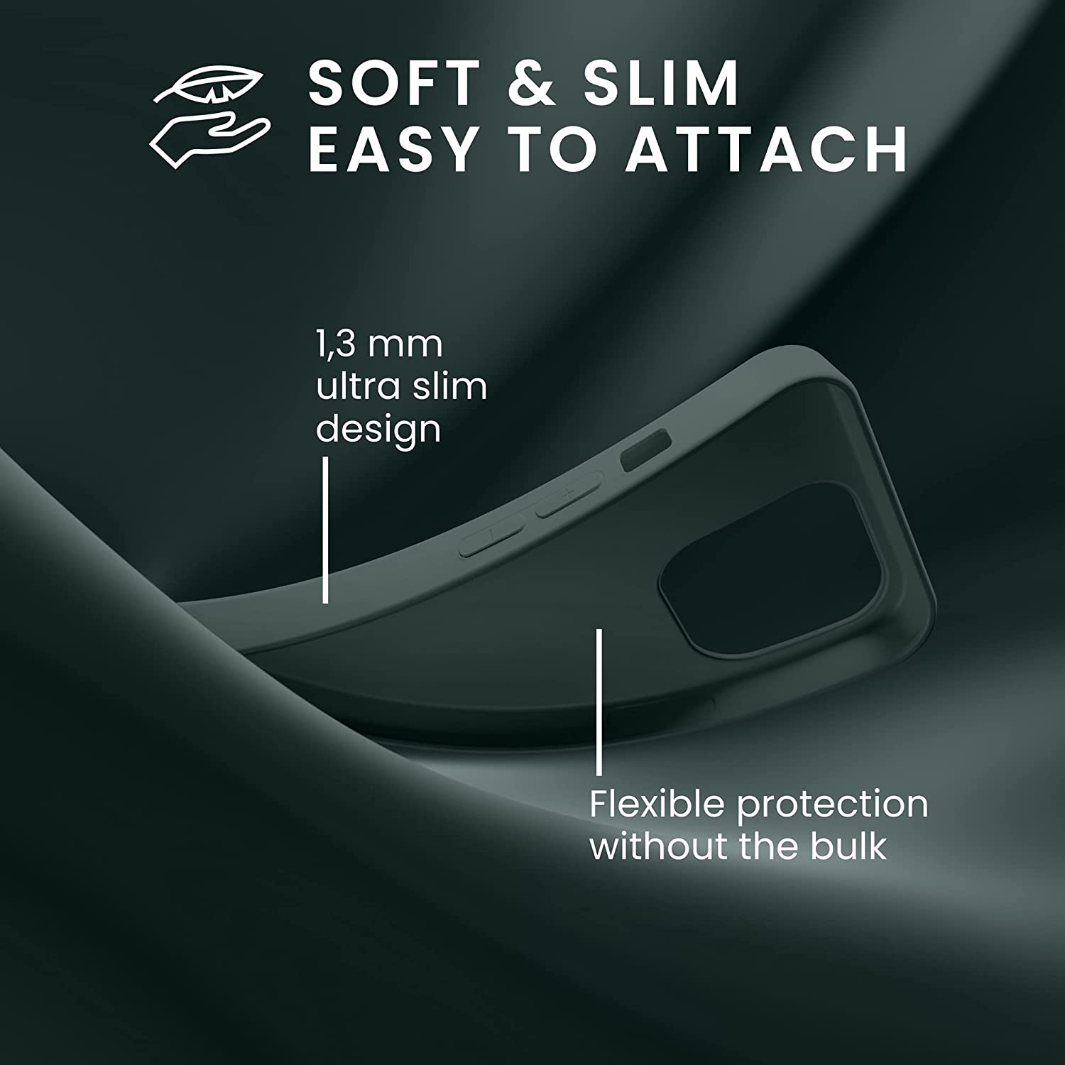 KW iPhone 14 Pro Λεπτή Θήκη Σιλικόνης TPU - Forest Green - 59077.166