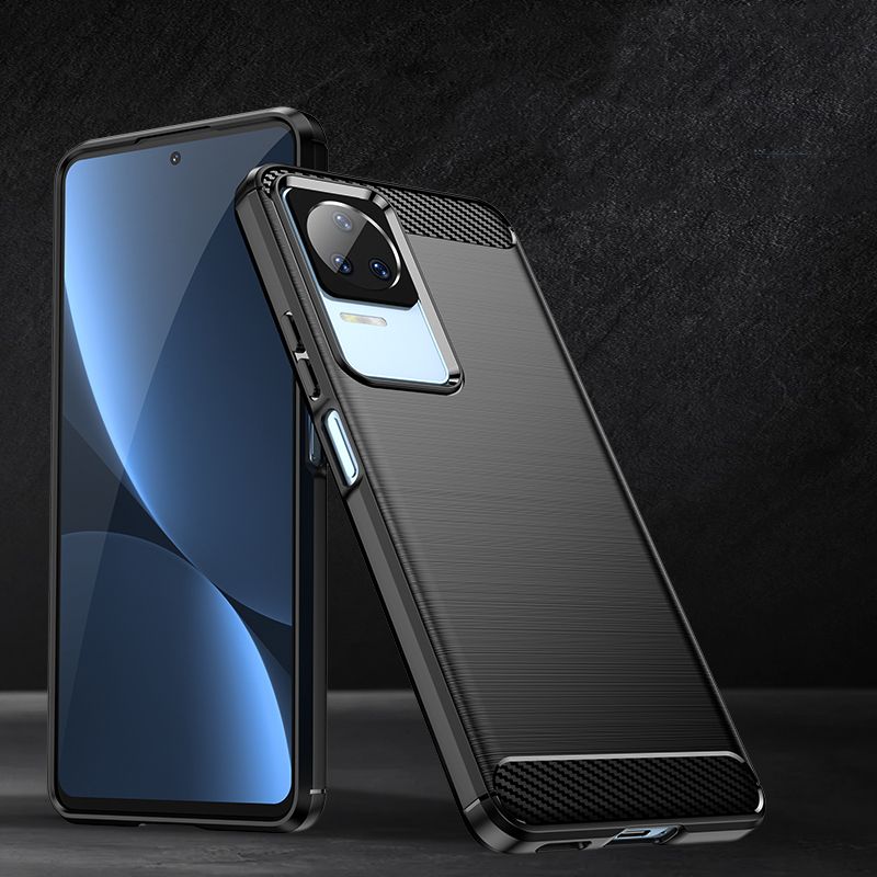 Tech-Protect Xiaomi Poco F4 5G Θήκη Rugged Carbon TPU - Black