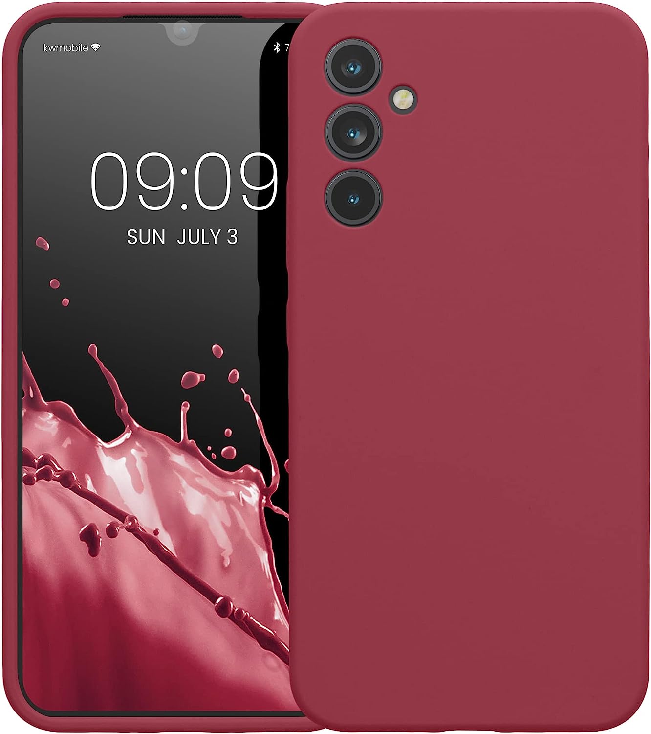 KW Samsung Galaxy A34 5G Θήκη Σιλικόνης Rubber TPU - Rhubarb Red - 60807.209
