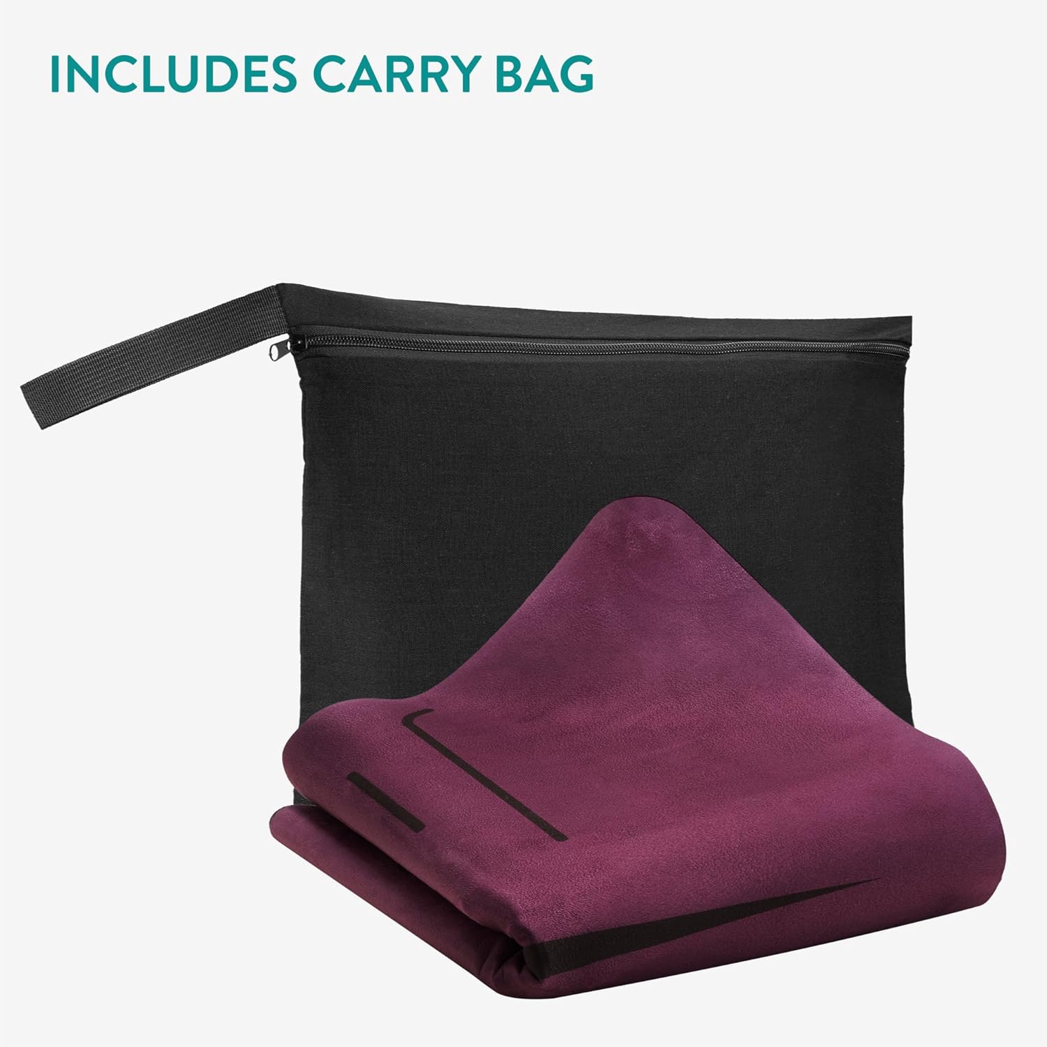 Navaris Αναδιπλούμενο Στρώμα Γυμναστικής με Τσάντα Μεταφοράς - 1.5mm Πάχος - Purple