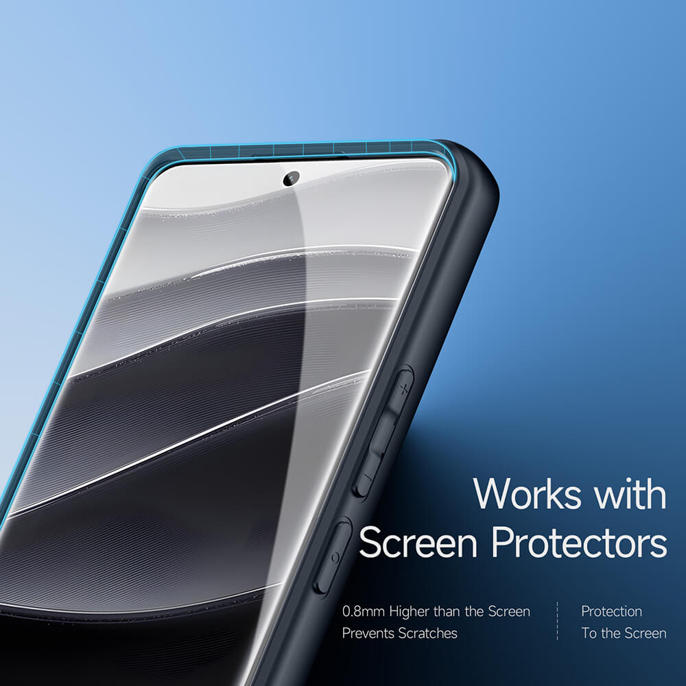 Dux Ducis Xiaomi Redmi Note 14 Pro 5G / Poco X7 Aimo Series Σκληρή Θήκη με Πλαίσιο Σιλικόνης - Black