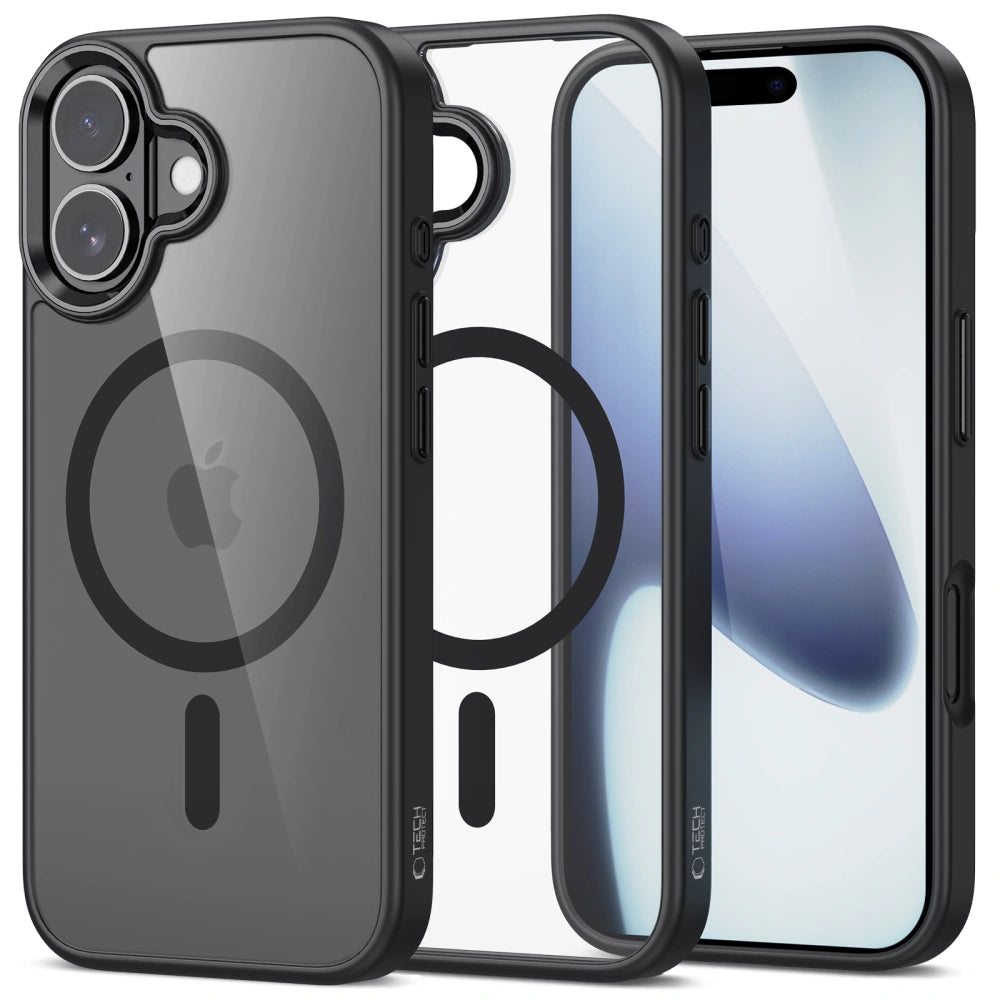 Tech-Protect iPhone 17 MagMat - Σκληρή Θήκη με Πλαίσιο Σιλικόνης και MagSafe - Black / Διάφανη
