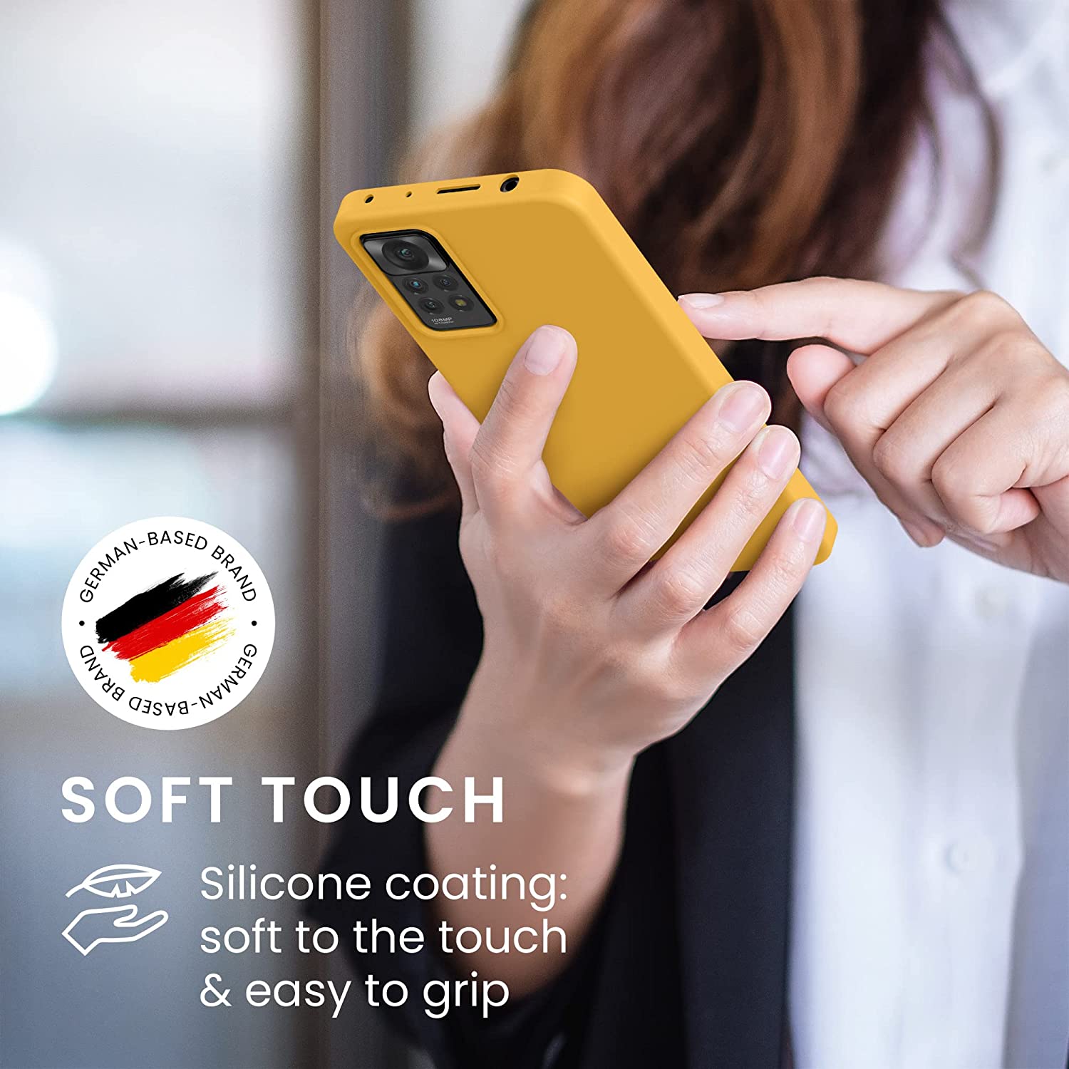 KW Xiaomi Redmi Note 11 Pro / Note 11 Pro 5G Θήκη Σιλικόνης Rubberized TPU - Mango - 57373.191