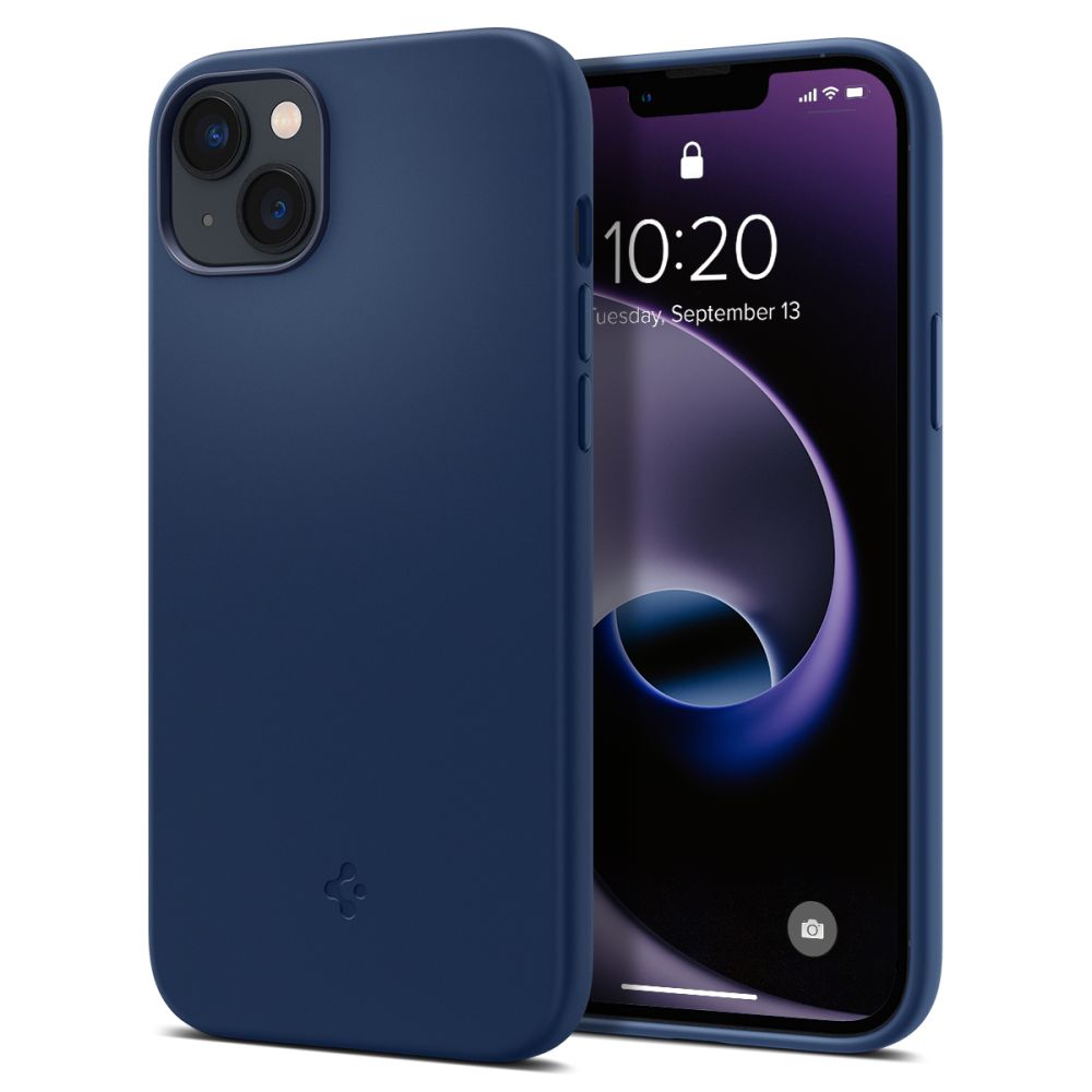 Spigen iPhone 14 Plus / iPhone 15 Plus Silicone Fit Mag Θήκη Σιλικόνης με MagSafe - Navy Blue - ACS04921