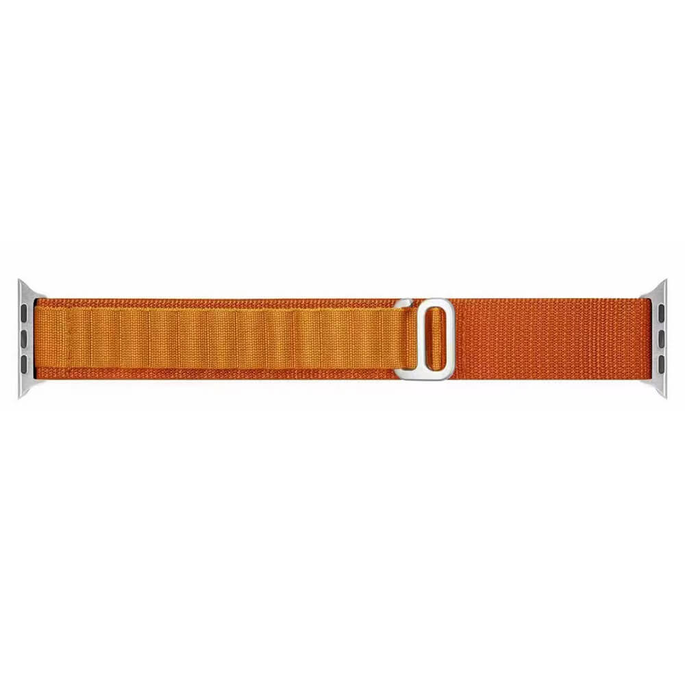Techsuit Λουράκι Apple Watch 2/3/4/5/6/7/8/9/10/11 - SE (1/2/3) - 38/40/41/42mm Watchband W037 Nylon - Orange