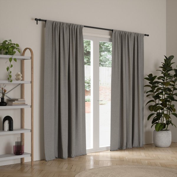 Umbra Cleo Μεταλλικό Κουρτινόξυλο - 91 - 168 cm x 2.5 cm - Matte Black