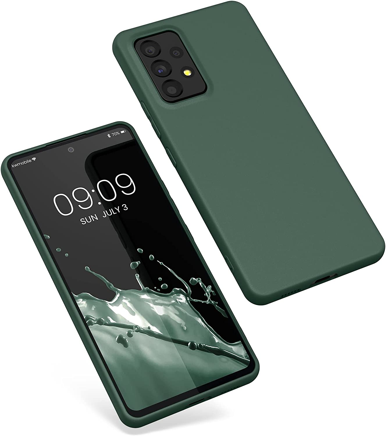 KW Samsung Galaxy A53 5G Θήκη Σιλικόνης TPU - Moss Green - 57808.169