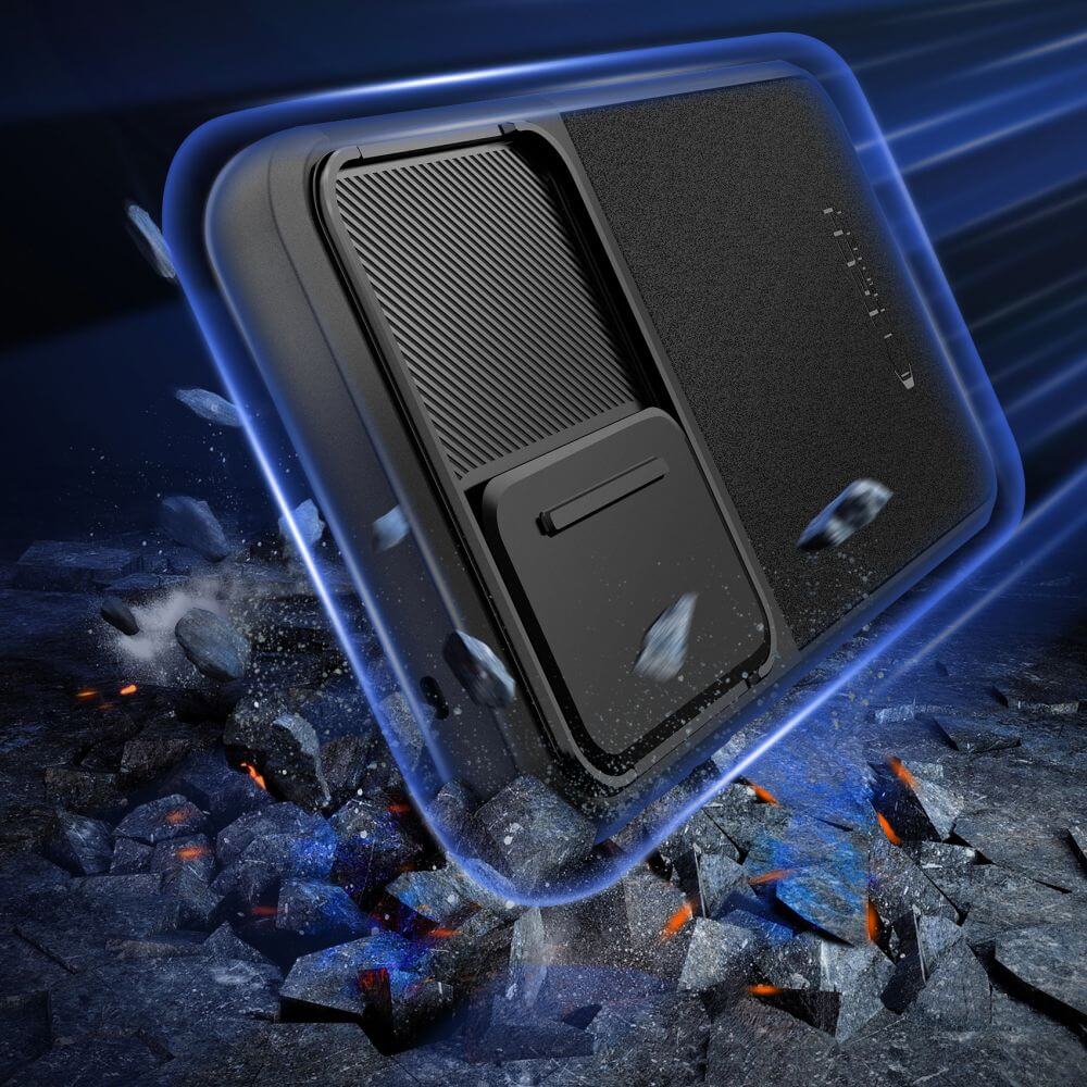 Tech-Protect Samsung Galaxy A55 5G Velar Cam+ Θήκη Σιλικόνης με Κάλυμμα για την Κάμερα - Black