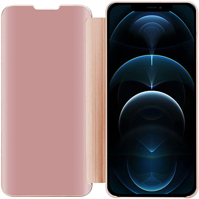 Cadorabo iPhone 13 Pro Clear View Θήκη Βιβλίο - Pink