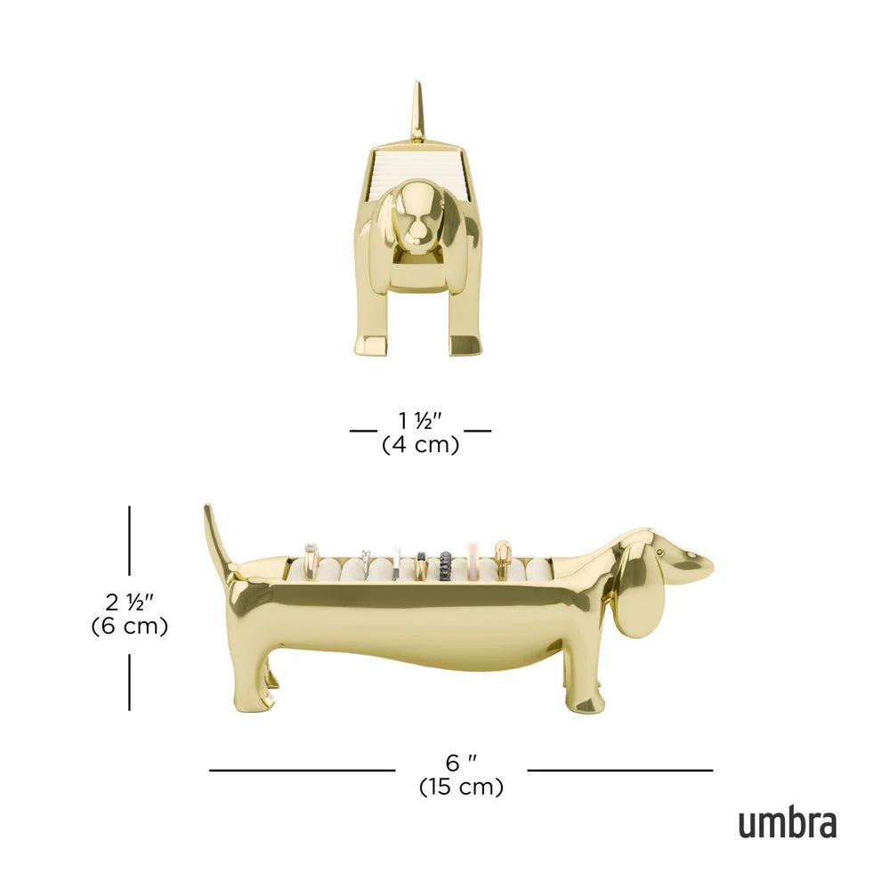 Umbra Dachsie Κοσμηματοθήκη Δαχτυλιδιών - Brass