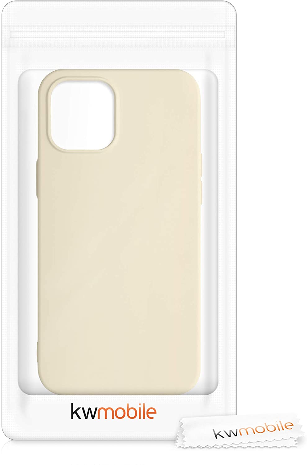KW iPhone 12 Pro Max Θήκη Σιλικόνης Rubberized TPU - Buttercream - 52714.210