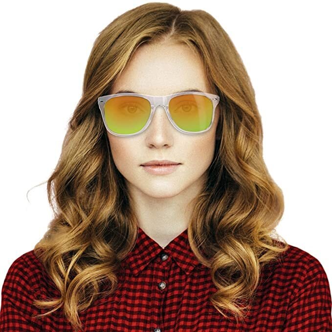 Navaris Unisex Γυαλιά Ηλίου - UV400 - Clear / Light Brown - 40731.03.09