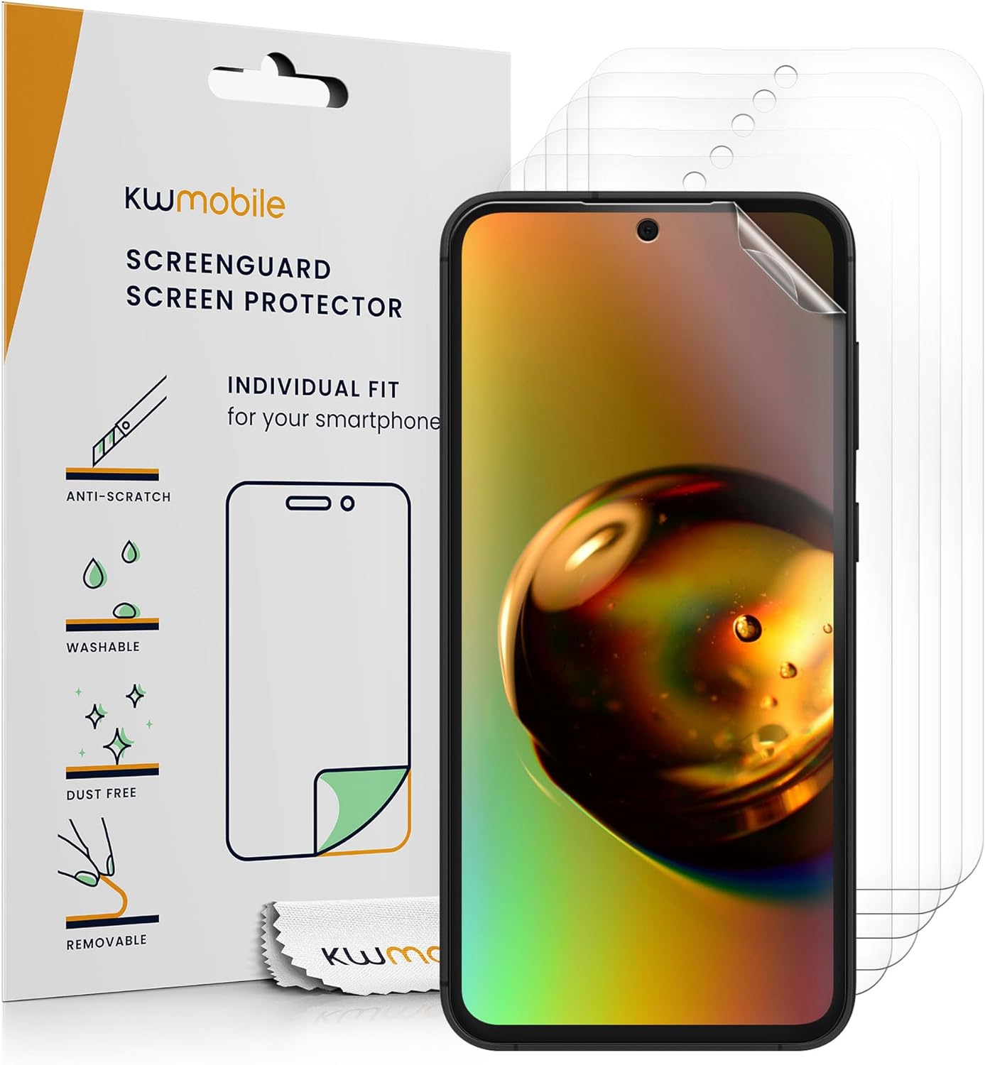 KW Samsung Galaxy S23 FE - 6 Μεμβράνες Προστασίας Οθόνης - Διάφανες - KWM000021MS001C