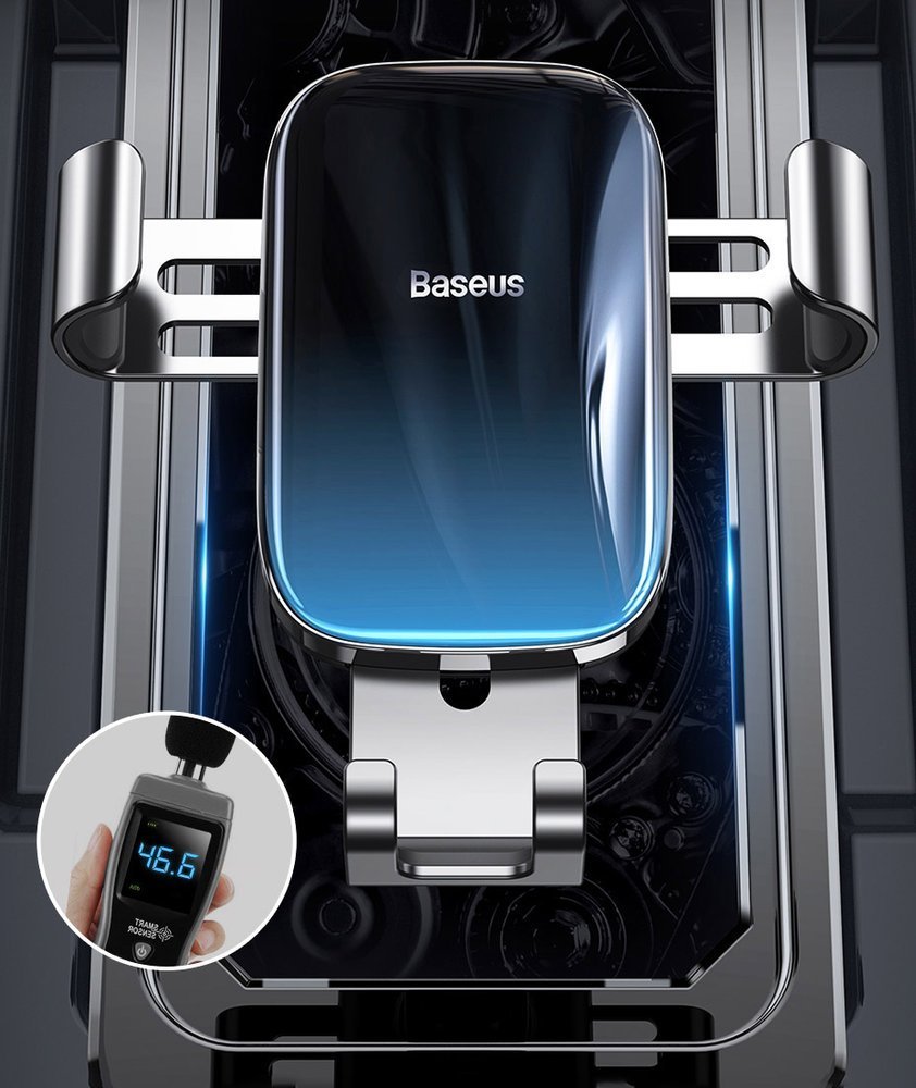 Baseus Glaze Gravity Car Air Vent Mobile Holder - Universal Βάση Αυτοκινήτου Αεραγωγού - Black - SUYL-LG01
