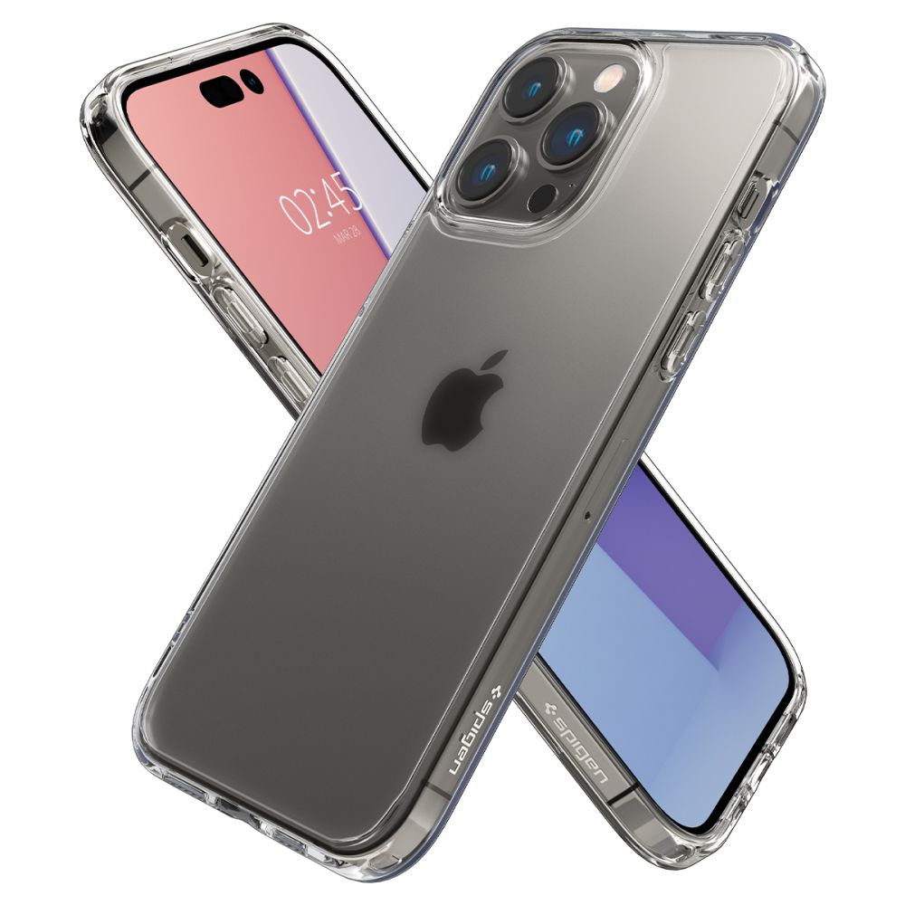 Spigen iPhone 14 Pro Ultra Hybrid Σκληρή Θήκη με Πλαίσιο Σιλικόνης - Frost Clear