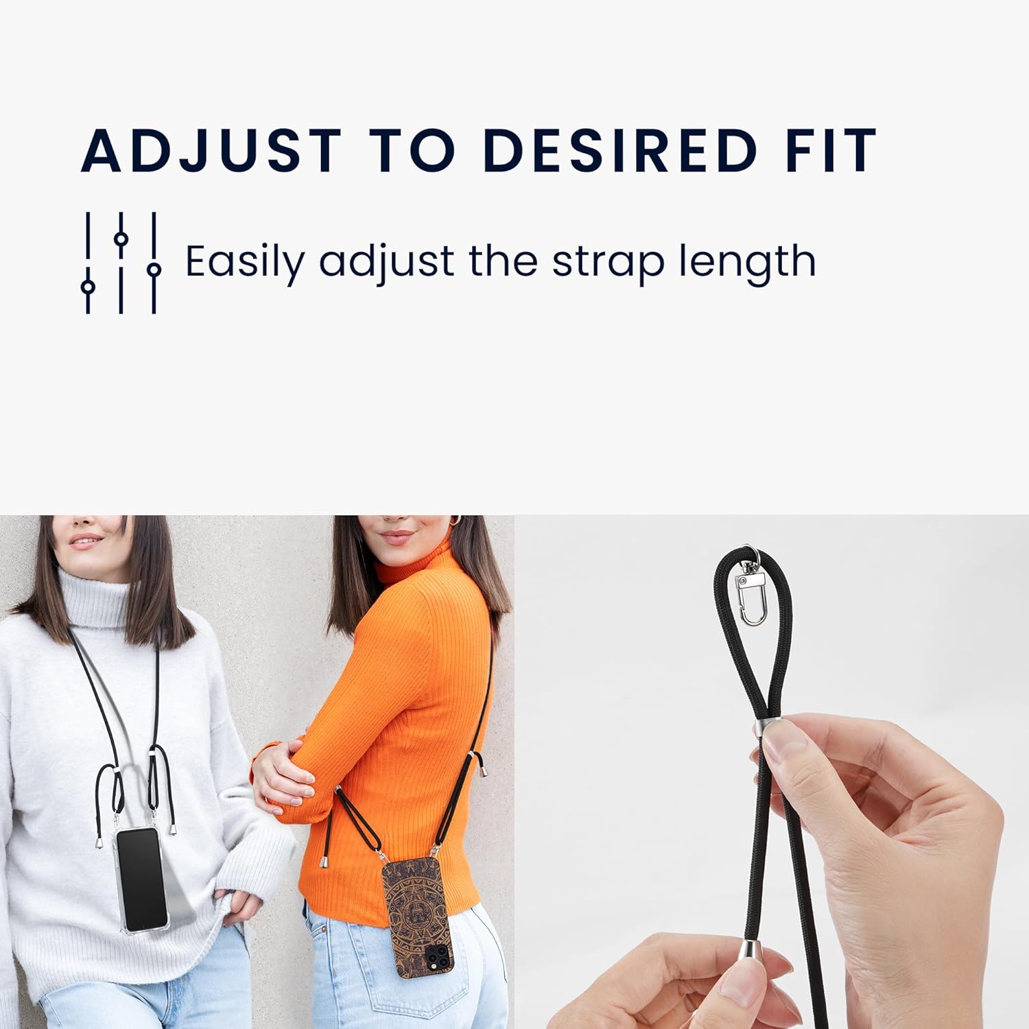 KW iPhone 14 Pro Max Θήκη από Φυσικό Ξύλο με Πλαίσιο Σιλικόνης και Λουράκι - Dark Brown