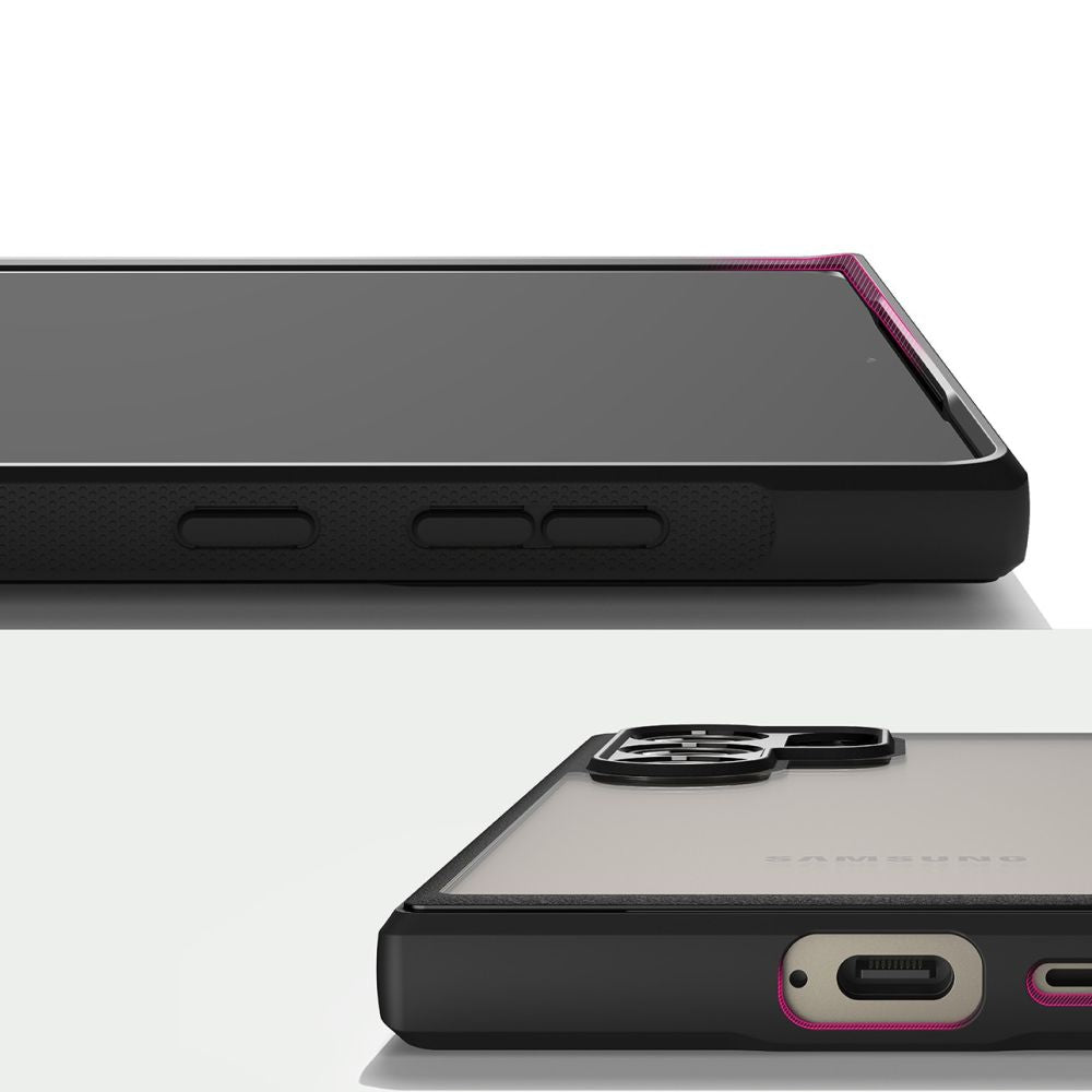 Ringke Samsung Galaxy S24 Ultra Fusion Bold Σκληρή Θήκη με Πλαίσιο Σιλικόνης - Black / Διάφανη