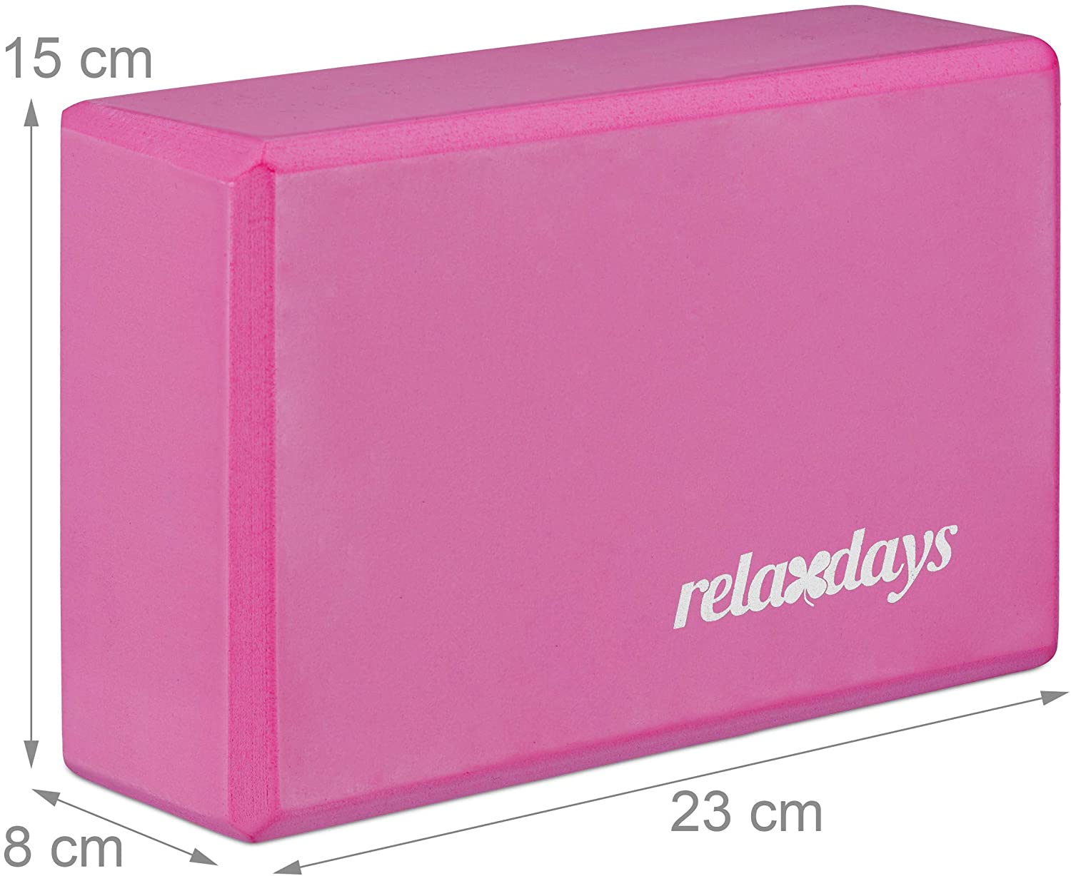 Relaxdays Σετ με 2 Μαξιλάρια Yoga - Pink - 4052025944889