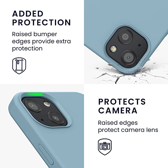 KW iPhone 13 Θήκη Σιλικόνης Rubberized TPU - Antique Stone - 55878.206