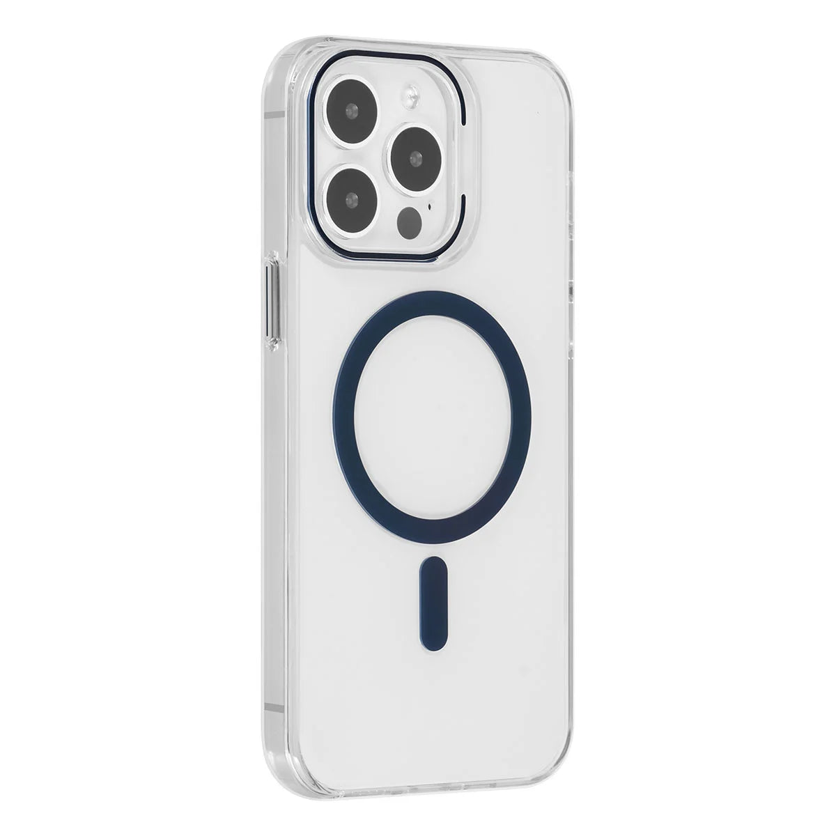Tuniq iPhone 15 Pro Max - MagSafe Σκληρή Θήκη με Πλαίσιο Σιλικόνης - Διάφανη / Σκούρο Μπλε