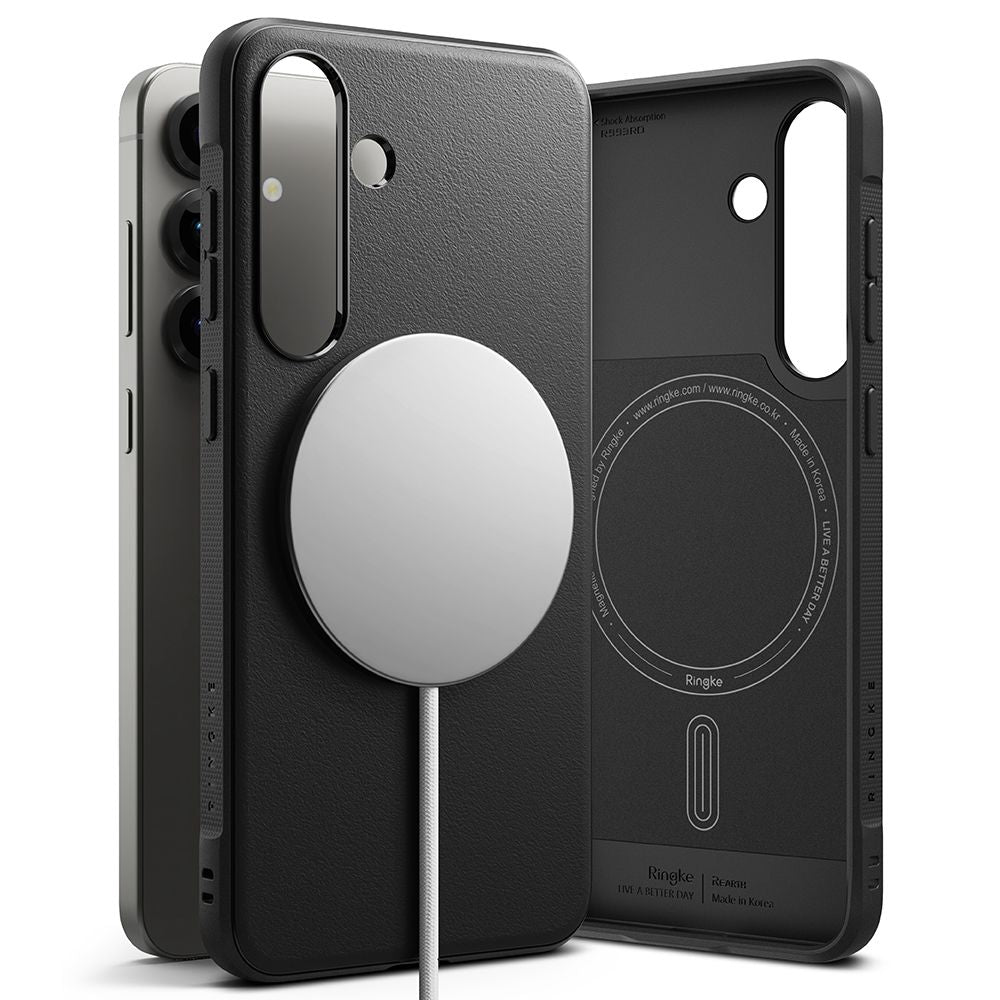 Ringke Samsung Galaxy S25 Onyx Magnetic Θήκη Σιλικόνης με MagSafe - Black