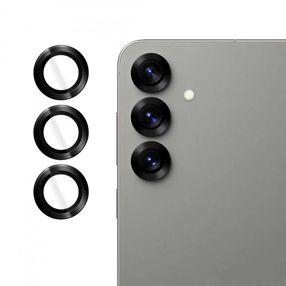Lito Samsung Galaxy S25 Plus - S+ Camera Glass Protector - Αντιχαρακτικό Γυαλί για την Κάμερα - Black