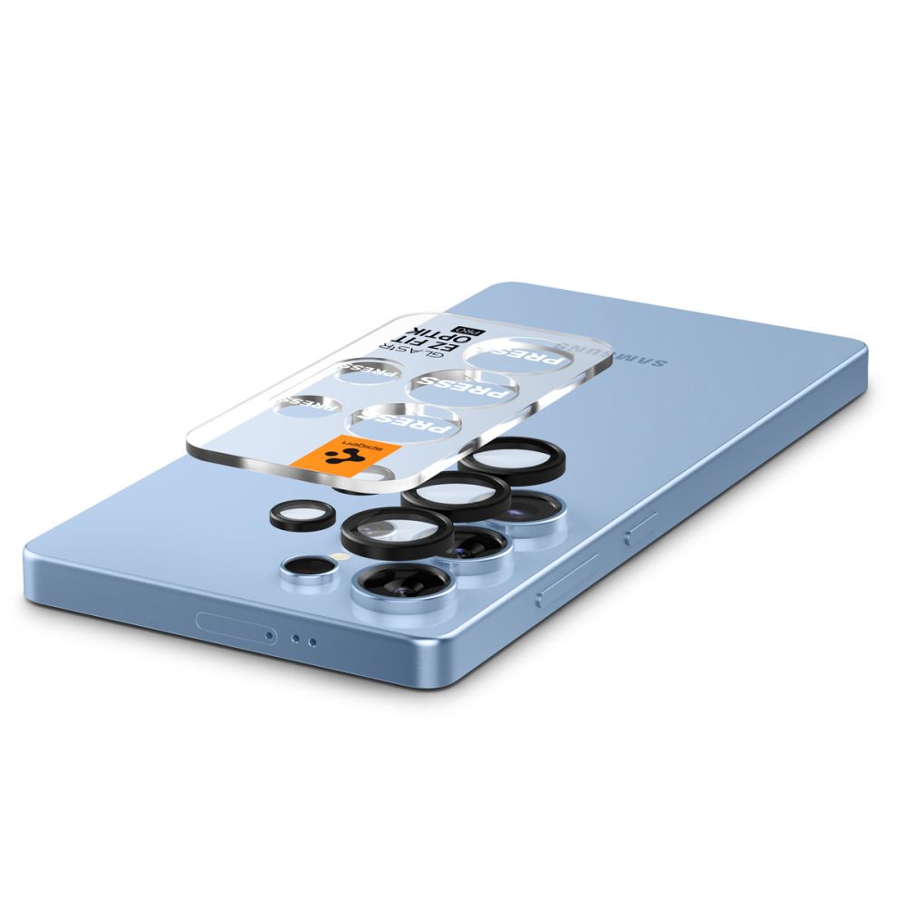 Spigen Samsung Galaxy S25 Ultra Optik Pro Glas.TR EZ Fit Αντιχαρακτικό Γυαλί για την Κάμερα - 2 Τεμάχια - Black