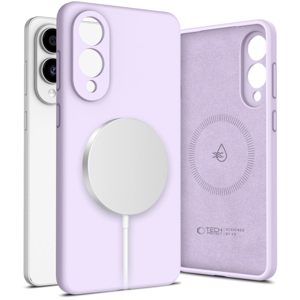 Tech-Protect Samsung Galaxy S25 Edge - Liquid Silicone MagSafe Θήκη Σιλικόνης TPU - Mauve