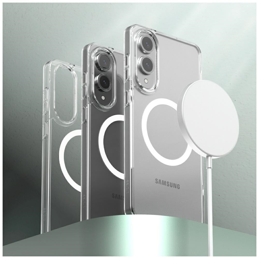 Araree Samsung Galaxy S25 Edge Duple M Σκληρή Θήκη με Πλαίσιο Σιλικόνης και MagSafe - Διάφανη Ματ