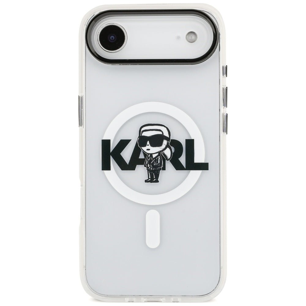 Karl Lagerfeld iPhone Air - IML Karl Sketch Logo MagSafe - Σκληρή Θήκη με Πλαίσιο Σιλικόνης - Clear - KLHMP17MHGKIGKBT