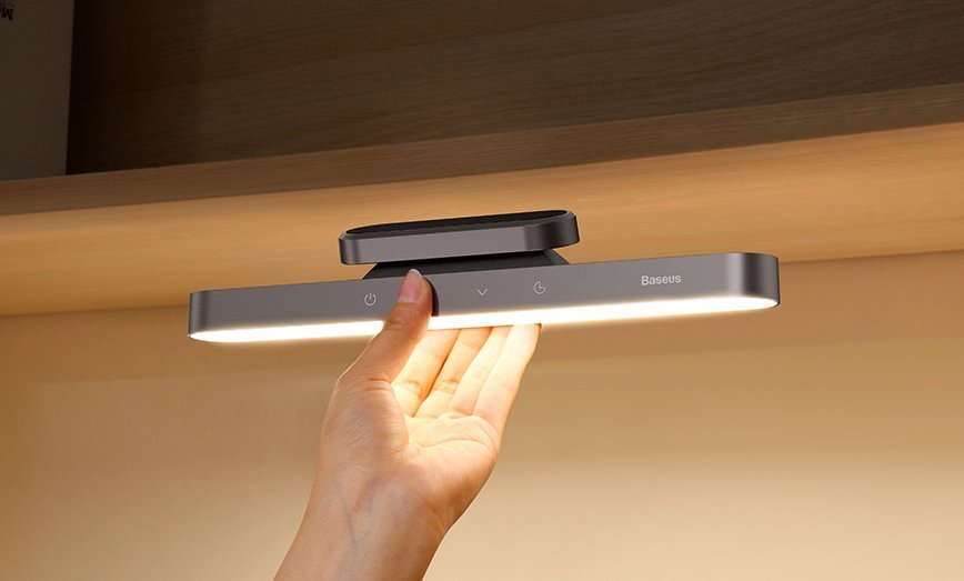 Baseus Magnetic Stepless Dimming - Μαγνητικό Επαναφορτιζόμενο Φωτιστικό - Grey - DGXC - C0G