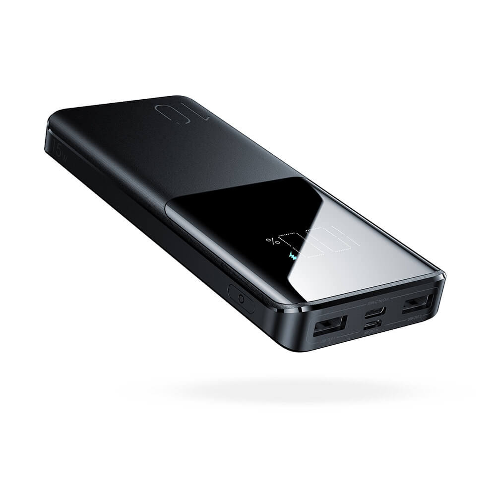 Joyroom JR-T013 15W Power Bank 10000mAh με 2 Θύρες USB και 1 Θύρα Type-C - Black