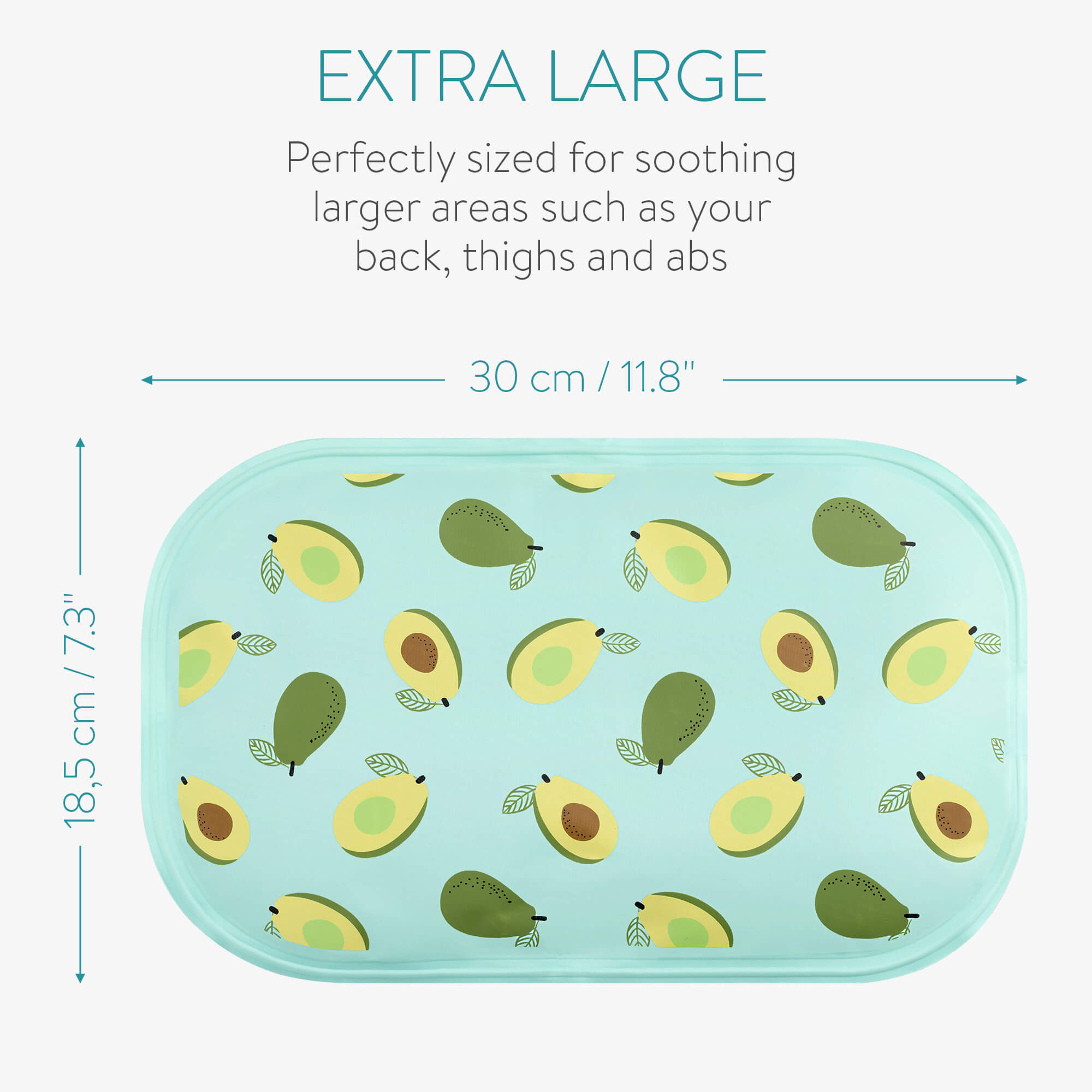 Navaris Κομπρέσα Gel - Design Avocado - Light Blue - 56604.01