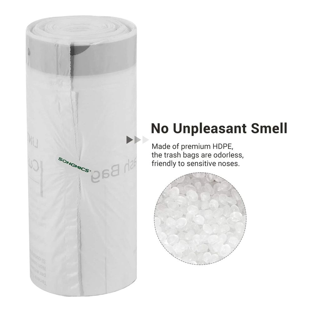 Songmics Σακούλες Απορριμάτων - 2 Πακέτα x 45 Τεμάχια - 30L - White - KRB30A02