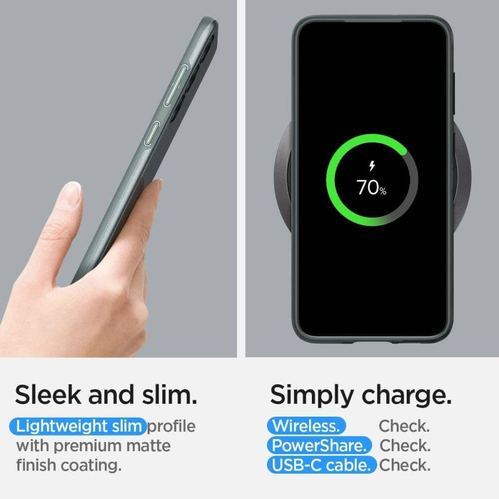 Spigen Samsung Galaxy S23 Thin Fit Σκληρή Θήκη - Abyss Green