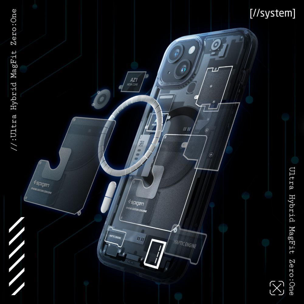 Spigen iPhone 15 Ultra Hybrid Mag Σκληρή Θήκη με Πλαίσιο Σιλικόνης Και MagSafe - Zero One