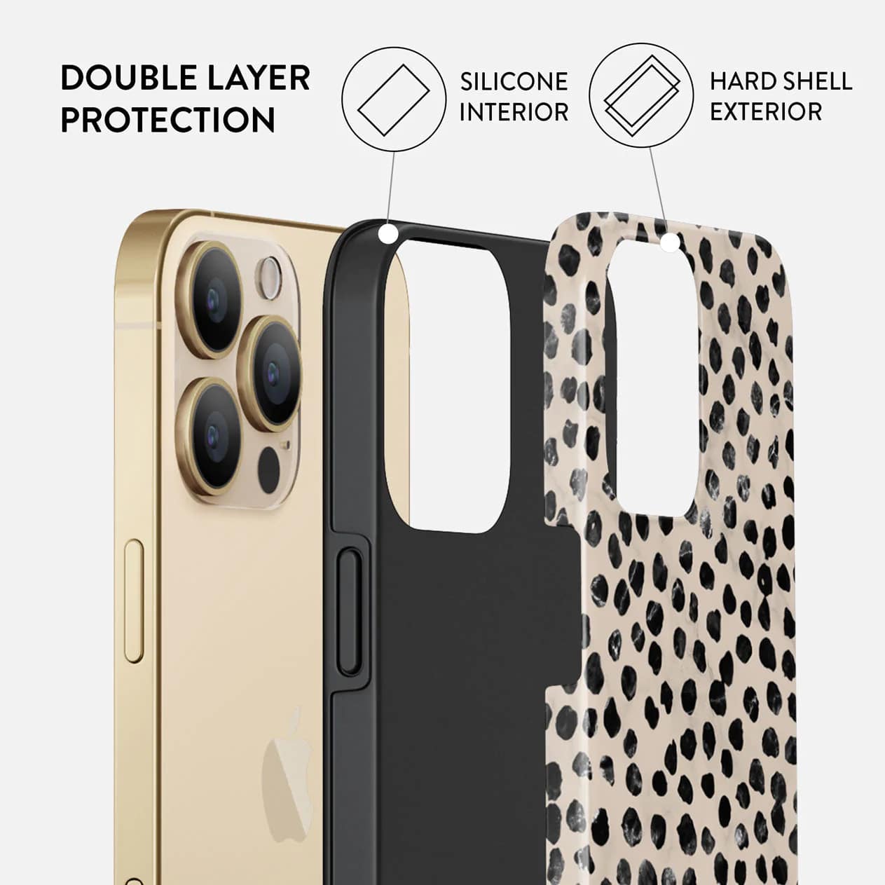 Burga iPhone 13 Pro Fashion Tough Σκληρή Θήκη - Almond Latte