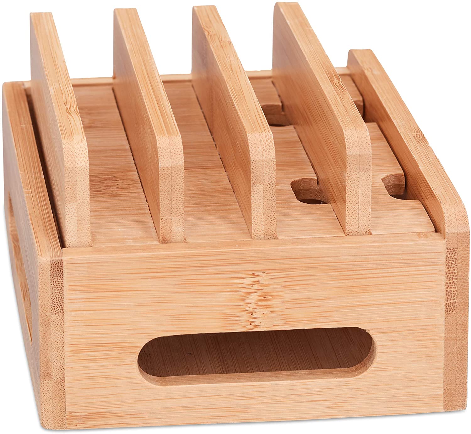 Relaxdays Επιτραπέζια Βάση για Φόρτιση Κινητών - Natural - 4052025221911