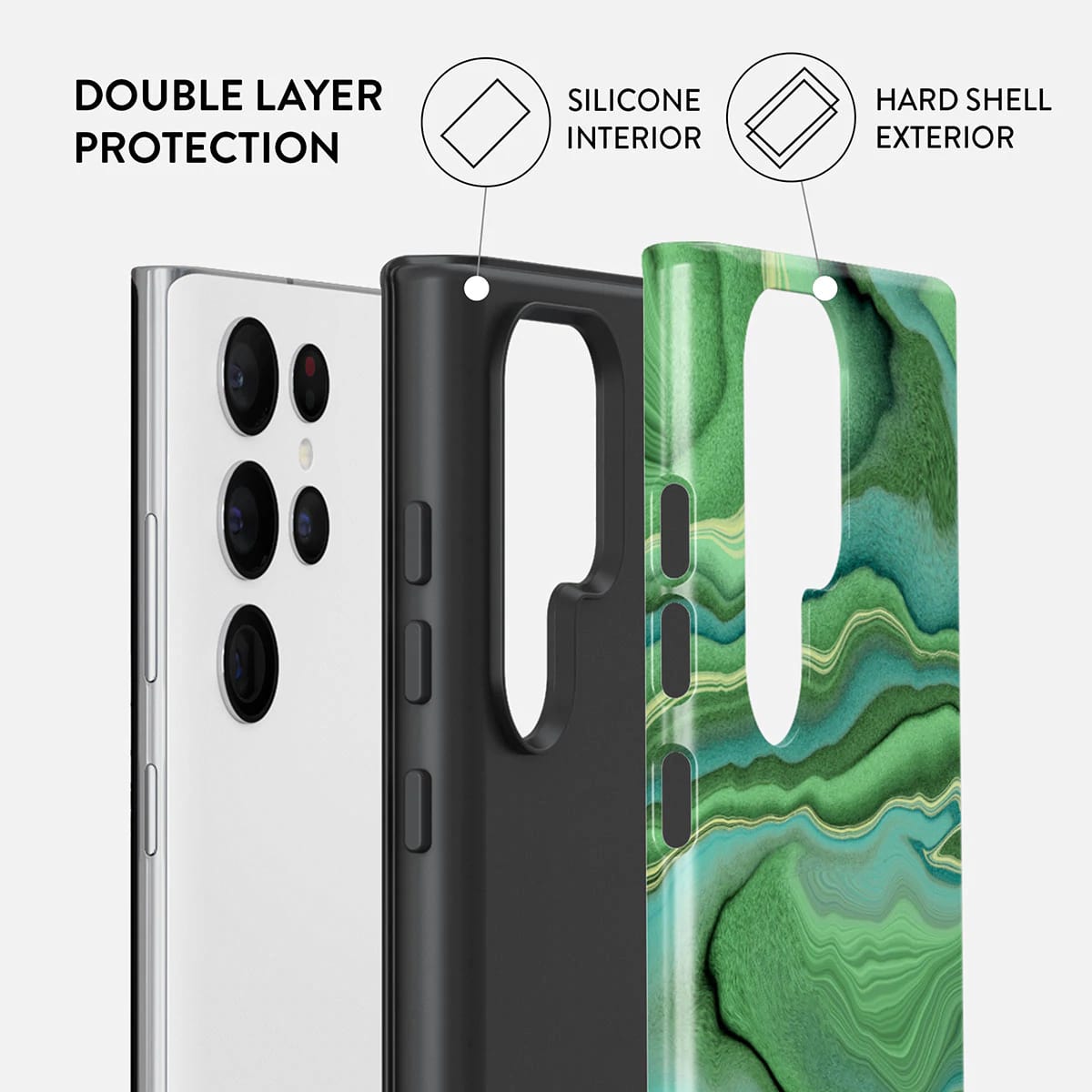 Burga Samsung Galaxy S22 Ultra Fashion Tough Σκληρή Θήκη - Rock On