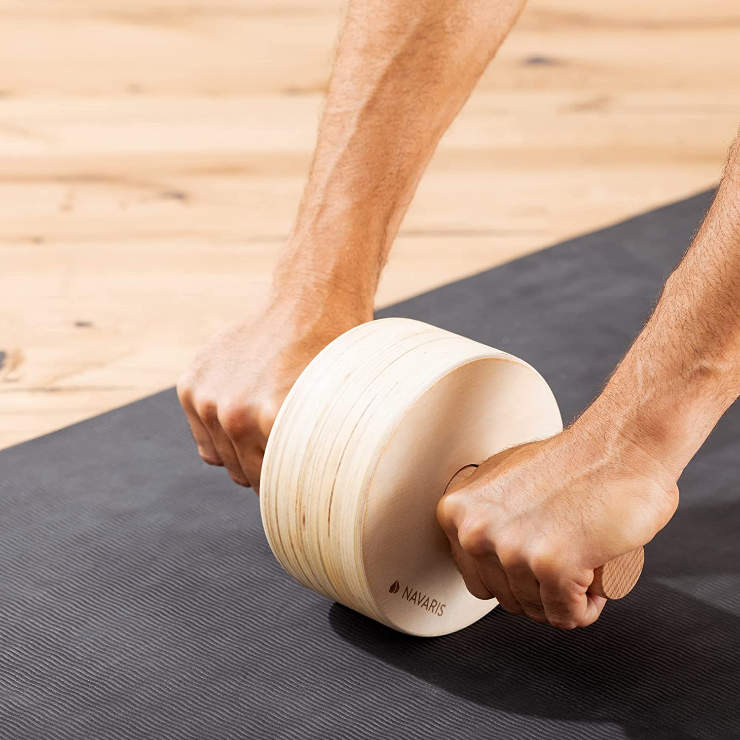 Navaris Roller για Εκγύμναση των Κοιλιακών Μυών από Ξύλο - 57261.01