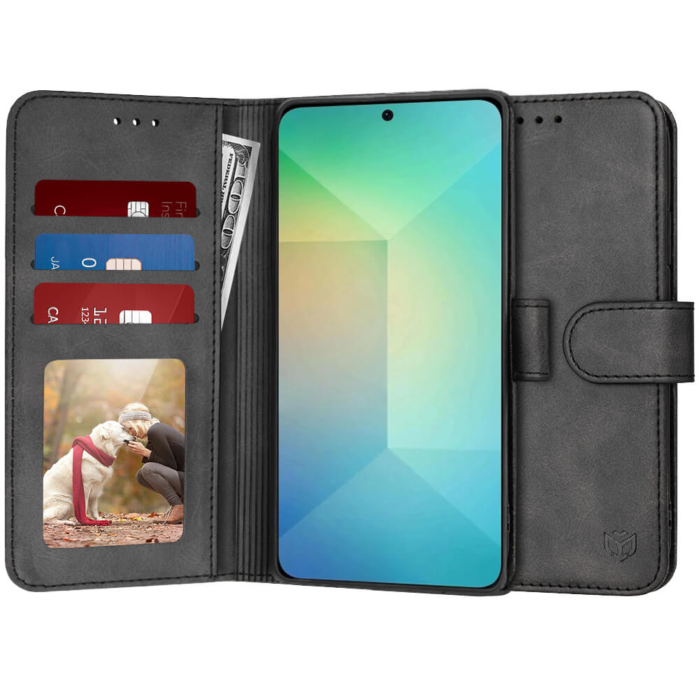 Techsuit Samsung Galaxy S25 - Diary Book - Θήκη Πορτοφόλι από Δερματίνη με Stand - Black