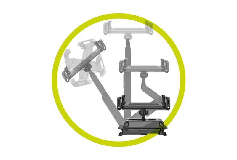 Mobile Origin Stretchable Βάση Αυτοκίνητου για τα Πίσω Καθίσματα MO7 - Black