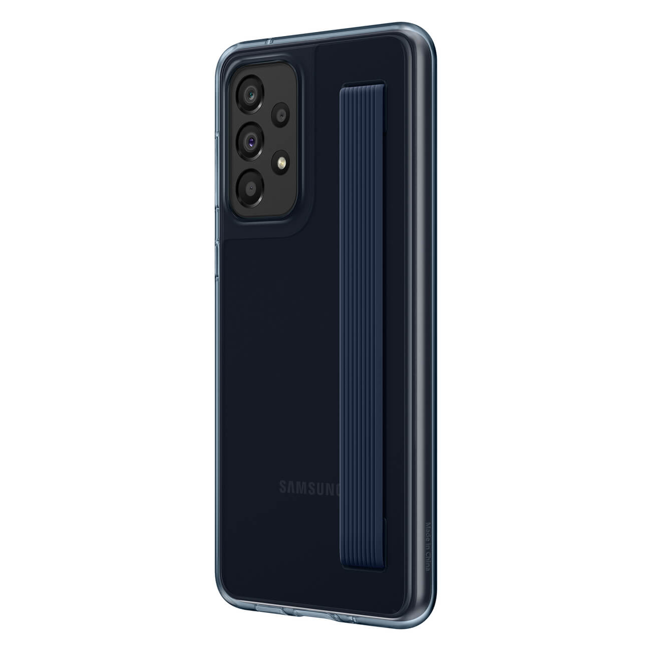 Samsung Slim Strap Cover Samsung Galaxy A33 5G Σκληρή Θήκη με Πλαίσιο Σιλικόνης - Black / Ημιδιάφανη - EF - XA336CBEGWW