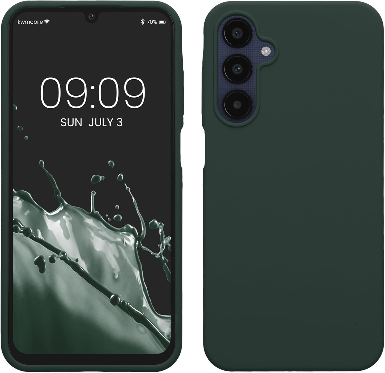 KW Samsung Galaxy A25 5G Θήκη Σιλικόνης Rubberized TPU - Moss Green