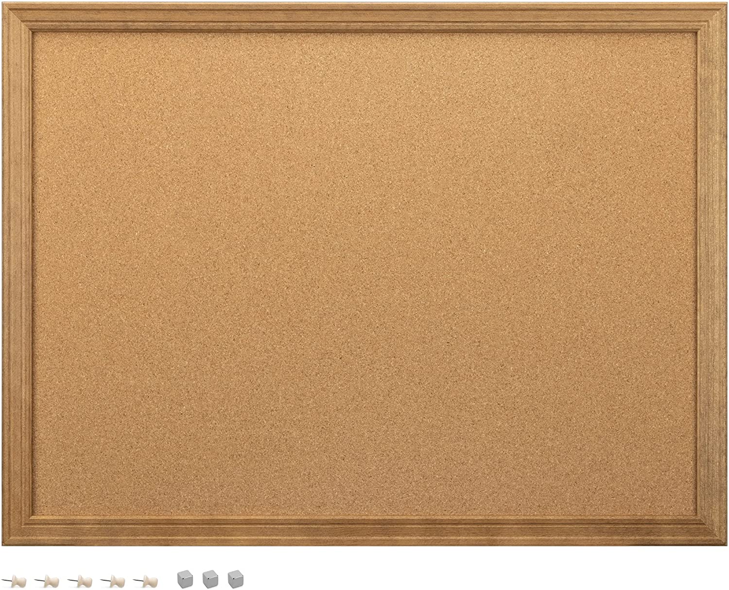 Navaris Μαγνητικός Πίνακας Ανακοινώσεων από Φελλό - 60 x 45cm - Brown - 55558.6.05