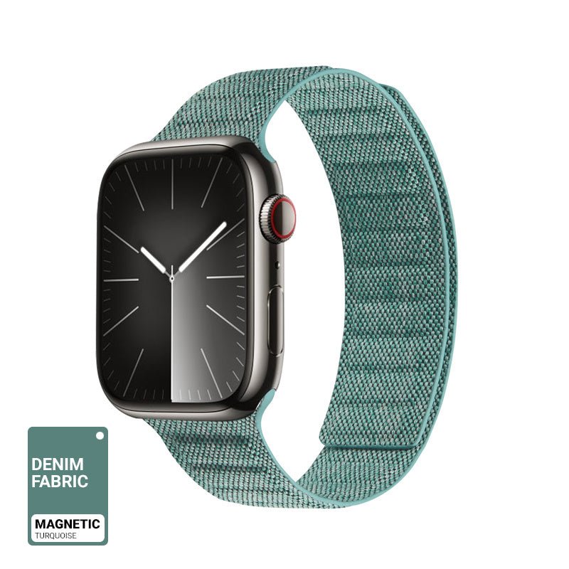 Crong Λουράκι Apple Watch 4/5/6/7/8/9/10/11 - SE (1/2/3) - ULTRA (1/2/3) - 44/45/46/49mm από Νάιλον - Melange - Turquoise Melange