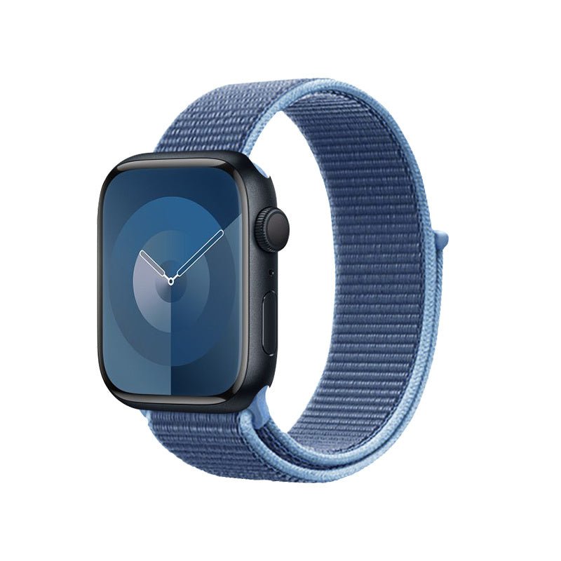 Crong Λουράκι Apple Watch 4/5/6/7/8/9/10/11 - SE (1/2/3) - ULTRA (1/2/3) - 44/45/46/49mm από Νάιλον - Nylon - Ocean Blue