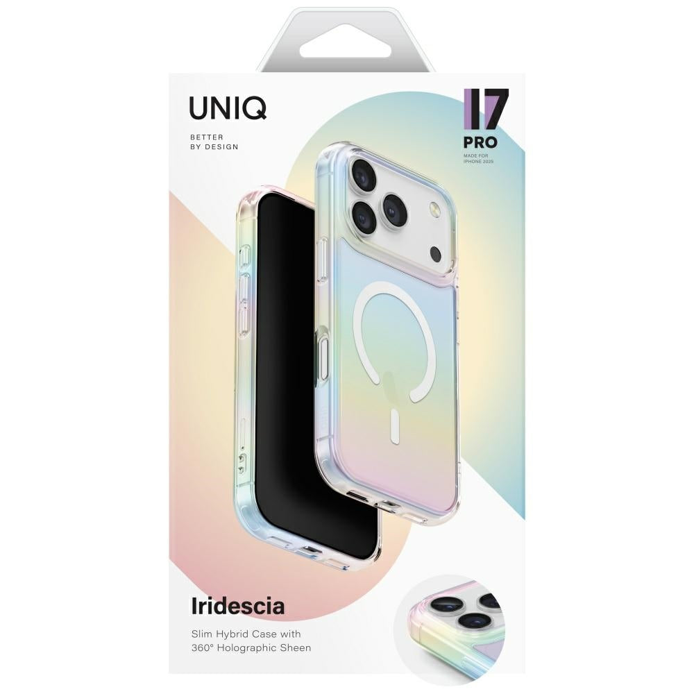 Uniq iPhone 17 Pro - Iridescia Magclick - Σκληρή Θήκη με Πλαίσιο Σιλικόνης και MagSafe - Holo Quartz